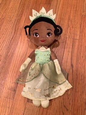 Disney Store Princess Tiana Plush Doll signature collection.
